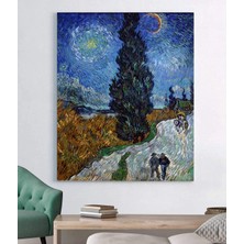 MonoStella Vincent Van Gogh Yıldızlı Gökyüzü Kanvas Tablo
