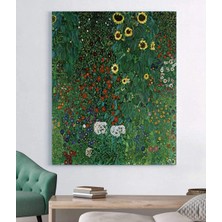MonoStella Gustav Klimt - Çiftlik Bahçe Ayçiçeği Kanvas Tablo