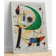 MonoStella Joan Miro Yeşil Ay Kanvas Tablo