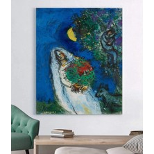 MonoStella Marc Chagall La Mariee A La Lune Kanvas Tablo