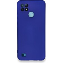 Oppo Real Me C21 Kılıf Lansman Silikon Kapak Lacivert