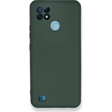 Bilişim Akademi Oppo Real Me C21 Kılıf Lansman Silikon Kapak Yeşil