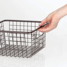 Go Dekor Çok Amaçlı Küçük Boy Kare Sepet – Siyah 26 x 23 x 13 cm