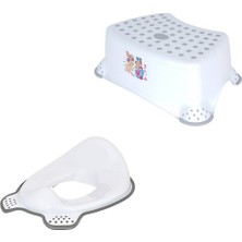 Bioonde Çocuk Banyo Set, Kaydırmaz Çocuk Taburesi ve Klozet Adaptörü