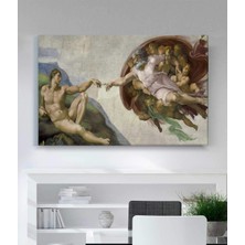 MonoStella Michelangelo Buonarroti Adem'in Yaratılışı Kanvas Tablo