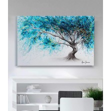 MonoStella Modern Renkli Ağaç Kanvas Tablo