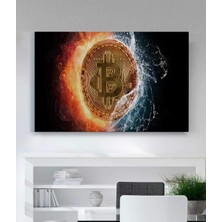 MonoStella Bitcoin Motivasyon Kanvas Tablo
