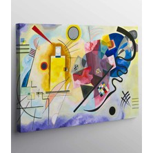 MonoStella Wassily Kandinsky Sarı Kırmızı ve Mavi Kanvas Tablo