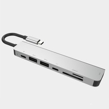 Mobitell Type-C Hub 7in1 HDMI 2x USB 3.0 Sd Tf Çevirici Adaptör