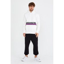 Amazing Crash Kanguru Cepli Cebi Baskılı Kapşonlu Sweatshirt