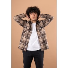 Bican Çift Cepli  Oversize Erkek Oduncu Gömlek