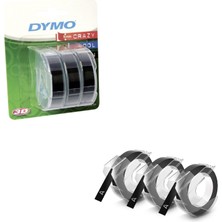 Dymo Junior / Omega Siyah 3'lü Yedek Şerit