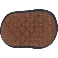 Tegin Bmw 3 Serisi F30 2012-2018 Deri Kahve Desen Kol Dayama Örtüsü