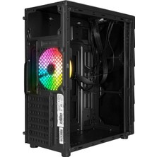 Rampage Arc-X Rgb Ledli Siyah Acrylic Panel 120MM Fanlı Gaming Atx Bilgisayar Kasası