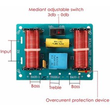 2 Parça 3 Yollu Hoparlör Crossover Ses Filtresi Frekans Bölücüler Araba Ev Tekne Için (Yurt Dışından)