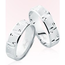 Harem Altın Beyaz Altın Alyans 6902