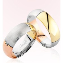 Harem Altın Üç Renk Altın Alyans 2107