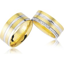 Harem Altın Taşlı Altın Alyans 1704-2