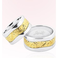 Harem Altın Desenli Altın Alyans 3202