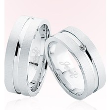 Harem Altın Beyaz Altın Alyans 5507