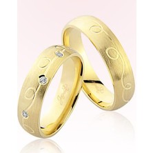 Harem Altın Sarı Desenli Altın ALYANS-5506