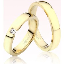 Harem Altın Sarı Tektaş Altın Alyans 1903-3