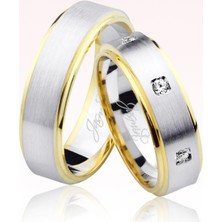 Harem Altın Beyaz Sarı Altın Alyans 1305-1