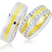 Harem Altın Iki Renk Altın Alyans 0303