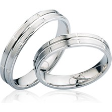 Harem Altın Beyaz Altın Alyans 3104-3