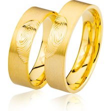 Harem Altın Sarı Altın Parmak Izi Alyans 3202-3