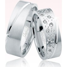 Harem Altın Beyaz Altın Alyans 0905-1