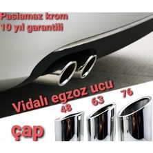 Yed Audi A1 A2 A3 Egzoz Ucu 63 mm Çap 1 Adet