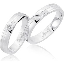 Harem Altın Beyaz Altın Alyans 3101-2