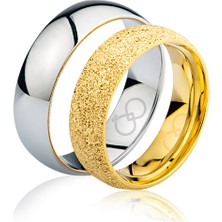 Harem Altın Sarı Beyaz Altın Alyans 3203-3