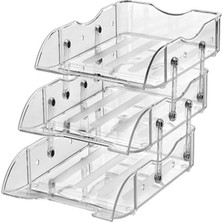 Şeffaf Evrak Rafı 3lu Hareketli