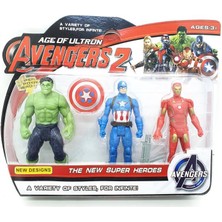 Gürkan Avengers Hulk & Iron Man & Kaptan Amerika Figür