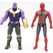 Gürkan Spider-Man Thanos - Avengers Defending The World 2'li Figür Set