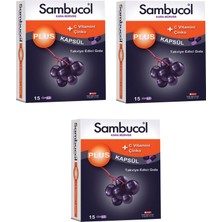Sambucol Plus C Vitamini & Çinko 15 Kapsül 3 Adet