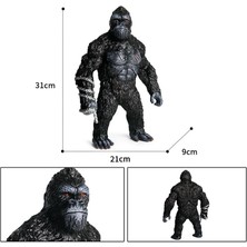 Sinley 31 cm Godzilla Vs. King Kong Model Süsler (Yurt Dışından)