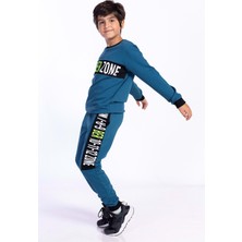 Toontoy Kids Toontoy Erkek Çocuk Garnili Bisiklet Yaka Eşofman Takım