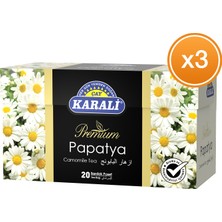 Karali Çay Premium Bardak Poşet Papatya Çayı 20'li x 3 Paket