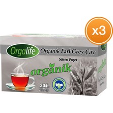 Orgalife Organik Bardak Poşet Earl grey 20'li x 3 Paket