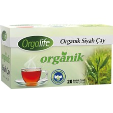 Orgalife Organik Bardak Poşet Siyah Çay 20'li