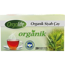 Orgalife Organik Bardak Poşet Siyah Çay 20'li