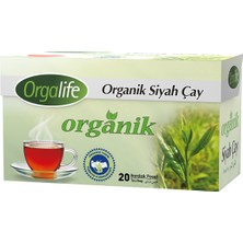 Orgalife Organik Bardak Poşet Siyah Çay 20'li