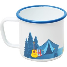 Nurgaz Campout Emaye Kupa Beyaz Kamp NG194