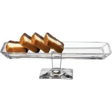 Greender Nude Grace Ayaklı Baton Servis Sunum Tabağı