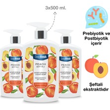 Deep Fresh Prebiyotik Nemlendirici Sıvı Sabun Şeftali 3 x 500 ml