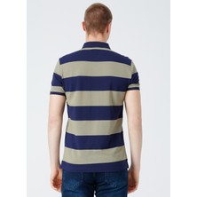 U.S. Polo Assn. Erkek Lacivert Baskılı Polo Yaka T-Shirt