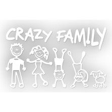 Stickrmarket Crazy Family Sticker 15 x 9 cm